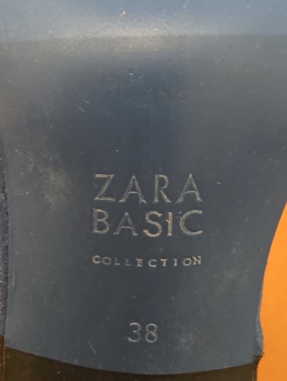 Zara Basic Blue Colorblock Ankle Strap D'Orsay Pumps - 38 / 7.5 - Picture 5 of 5